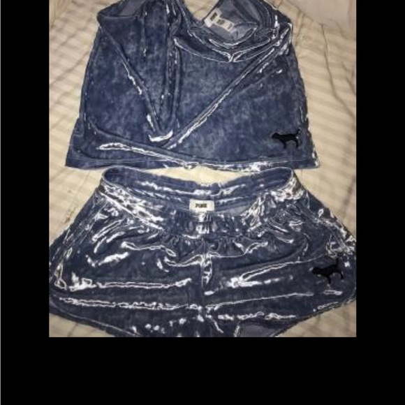 RARE VS PINK Velvet PJ set S - Picture 3 of 7